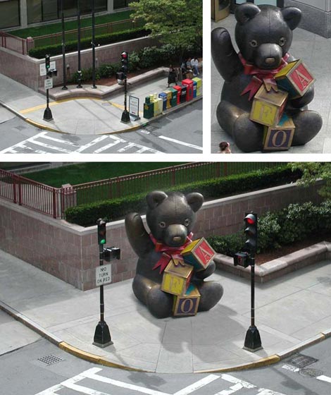 site study for bronze statue