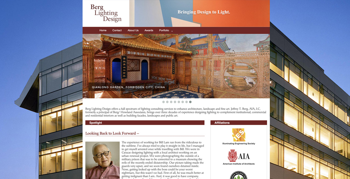 architect portfolio web site responsive