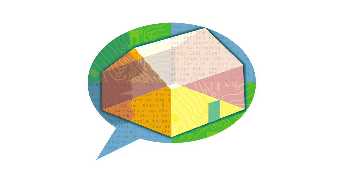 magazine voice enabled home editorial illustration