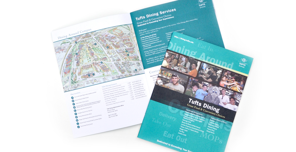 university menu publication